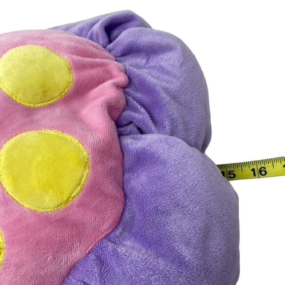 Flower Plush Pillow Pink Purple Preowned As Is - Picture 6 of 6